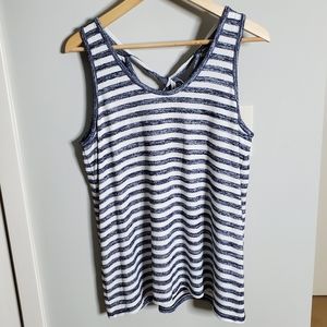 Market & Spruce Stripe Tie Back Tank Top size Medium
